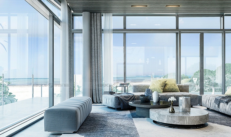 伊盾高效隔音門窗，冬暖夏涼，讓你夏日也可以享受清涼！簡愛時光平開窗-ZJ135mm 效果圖