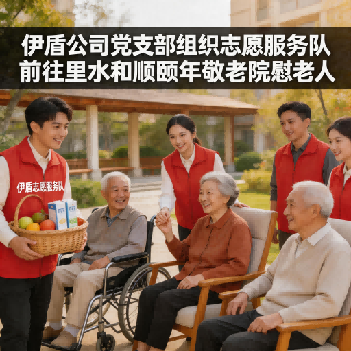 伊盾公司黨支部組織志愿服務(wù)隊(duì)前往里水和順頤年敬老院慰問老人