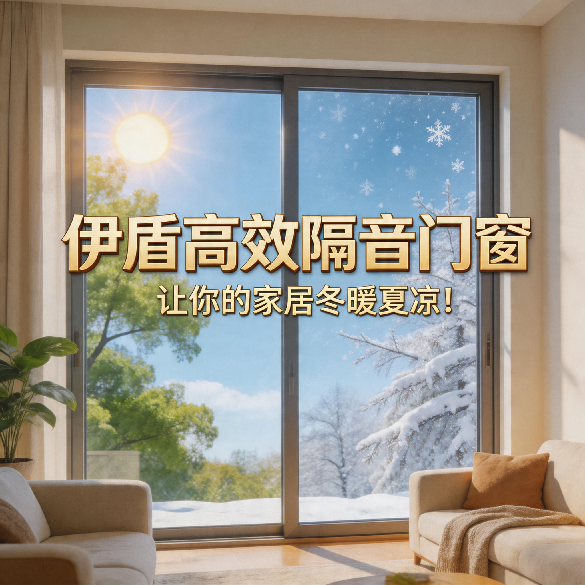 伊盾高效隔音門窗，讓你的家居冬暖夏涼！