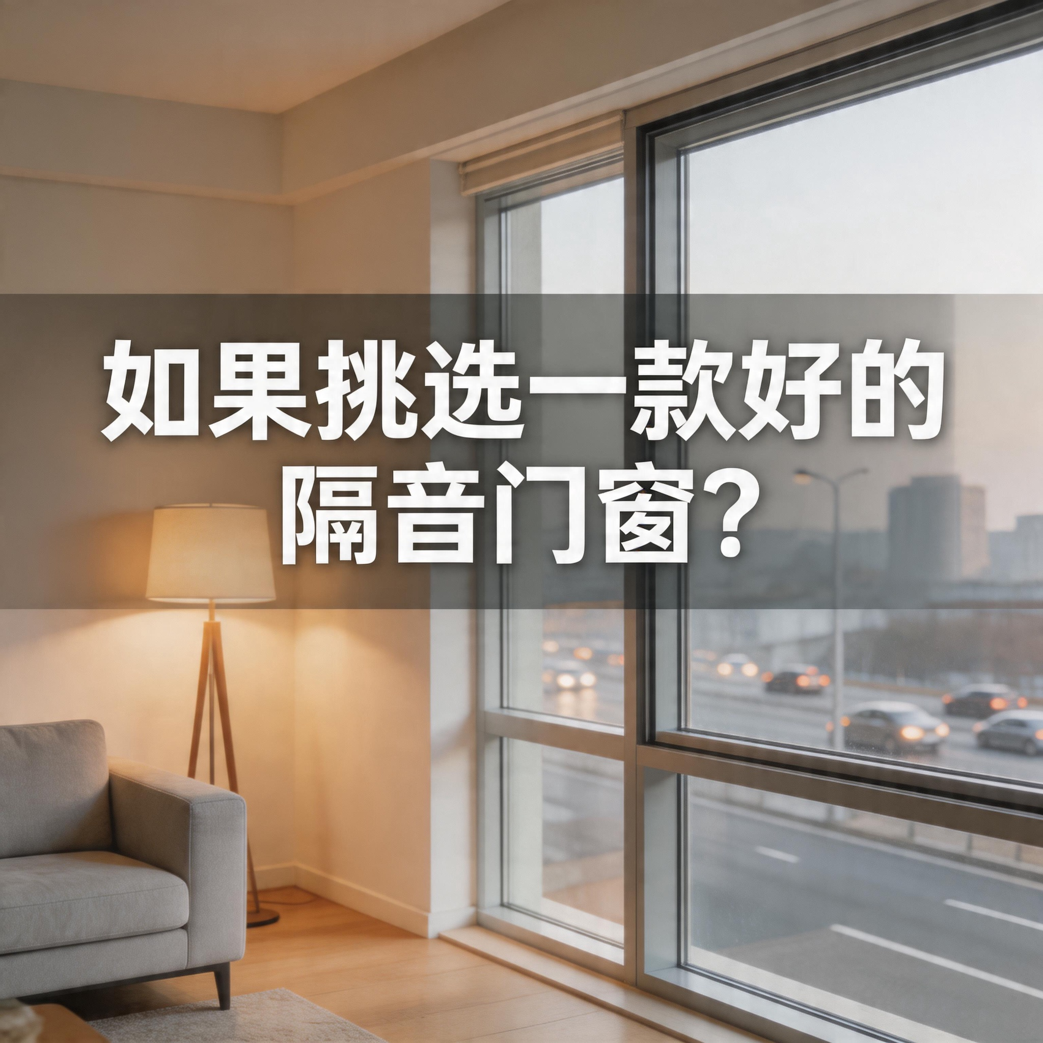 如果挑選一款好的隔音門窗？