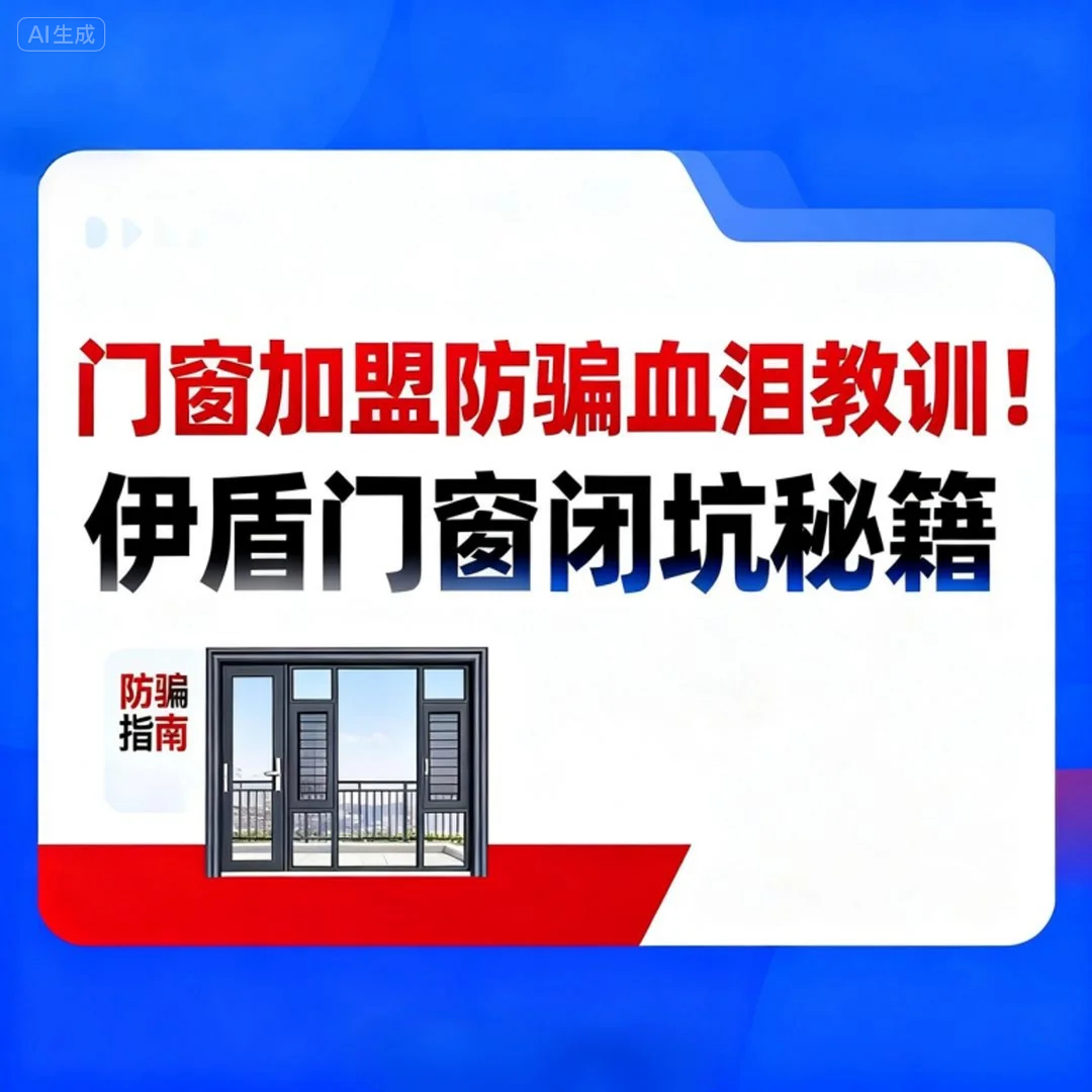 門窗加盟防騙血淚教訓(xùn)!伊盾門窗閉坑秘籍讓加盟商半年回本 門窗加盟防騙血淚教訓(xùn)!伊盾門窗閉坑秘籍讓加盟商半年回本