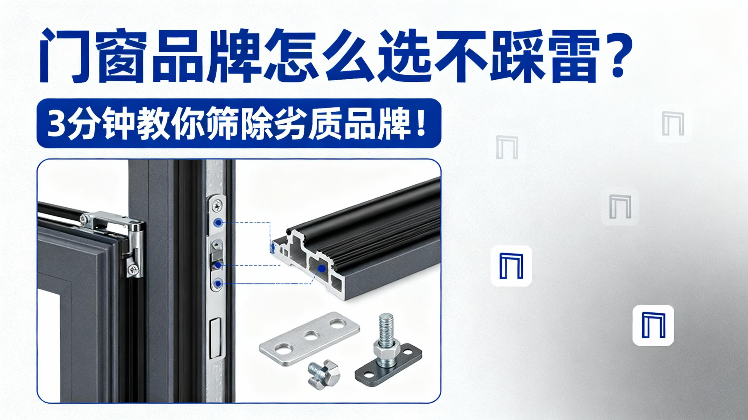 門(mén)窗品牌怎么選不踩雷？3分鐘教你篩除劣質(zhì)品牌！