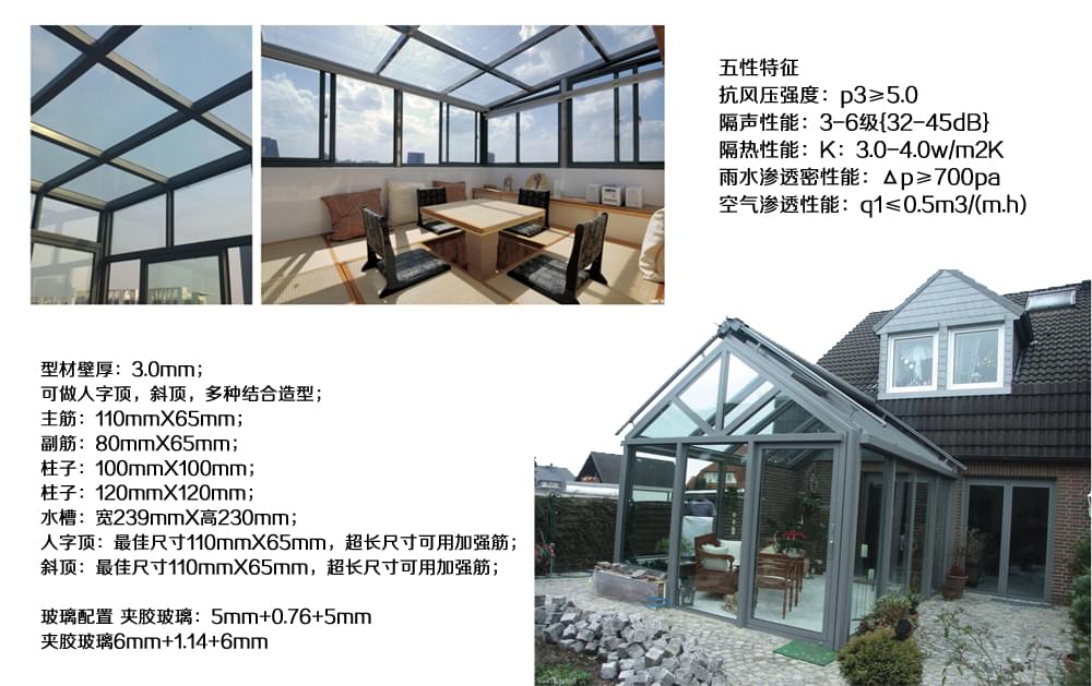 陽光房產(chǎn)品參數(shù)與細(xì)節(jié)